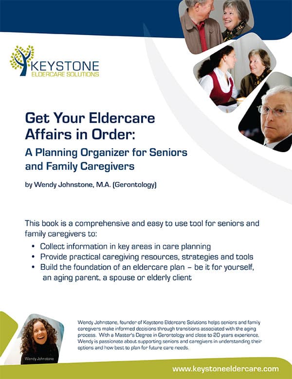 Get organized with Eldercare Planning Workbook